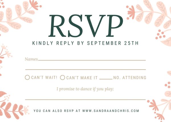 Create Your Own Rsvp Postcard Canva