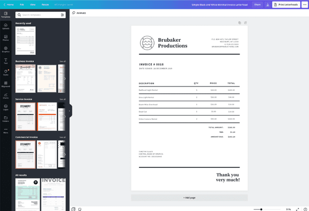 Free Invoice Maker - Create an Invoice 