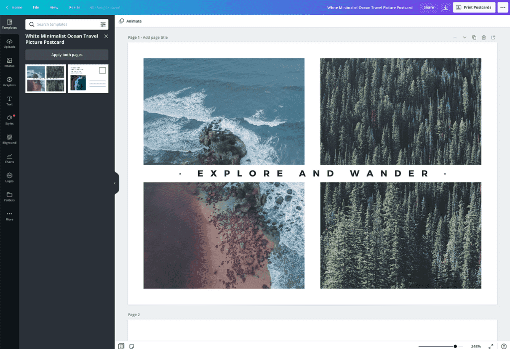 Create Your Own Photo Postcard Canva