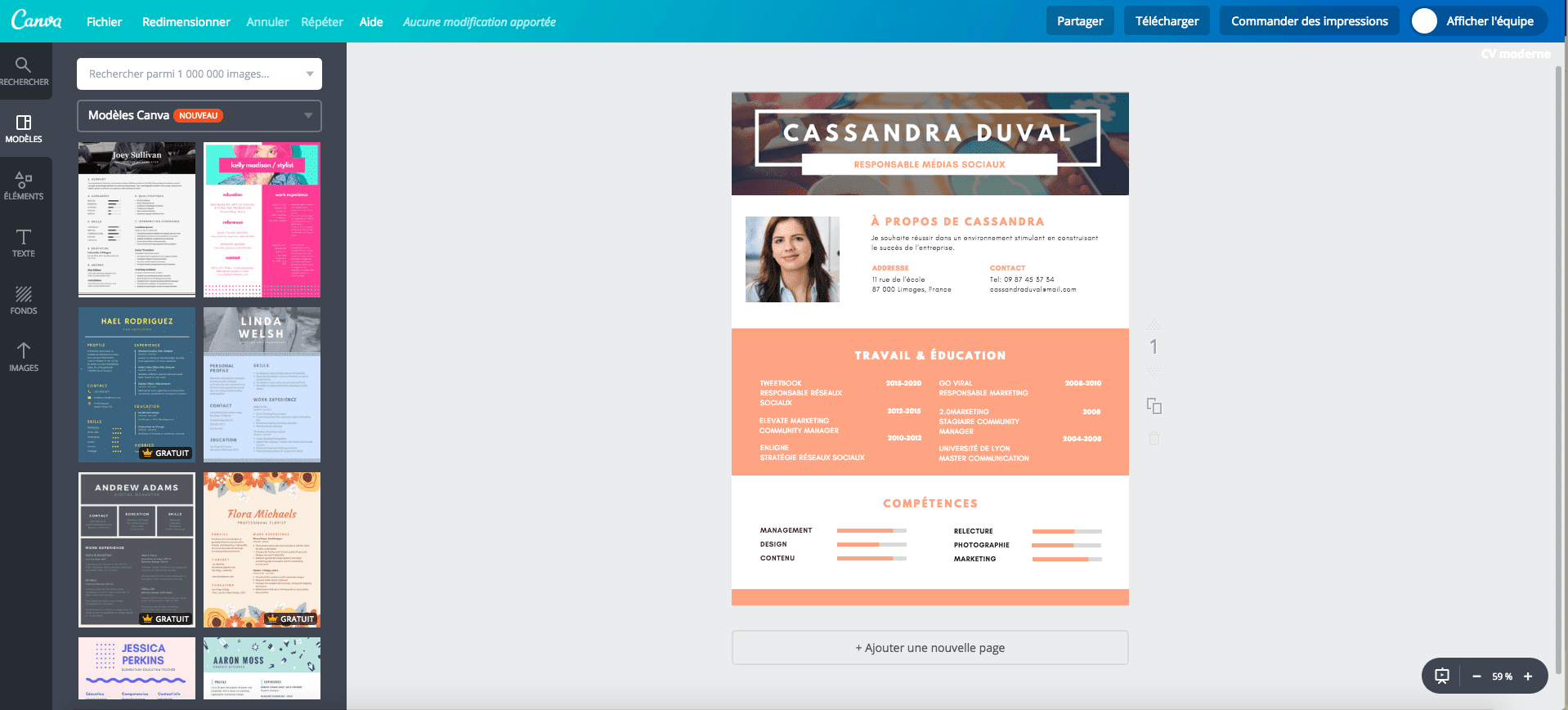 Cr er Un CV Moderne En Ligne Facile Gratuit Canva Cr er Un CV Moderne En Ligne Facile Gratuit Canva