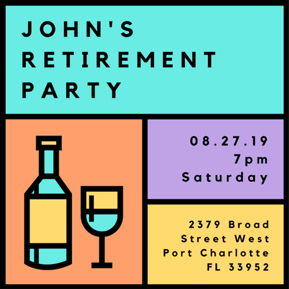 Top 10+ Funny Retirement Party Invitation Wording, image size:960x960