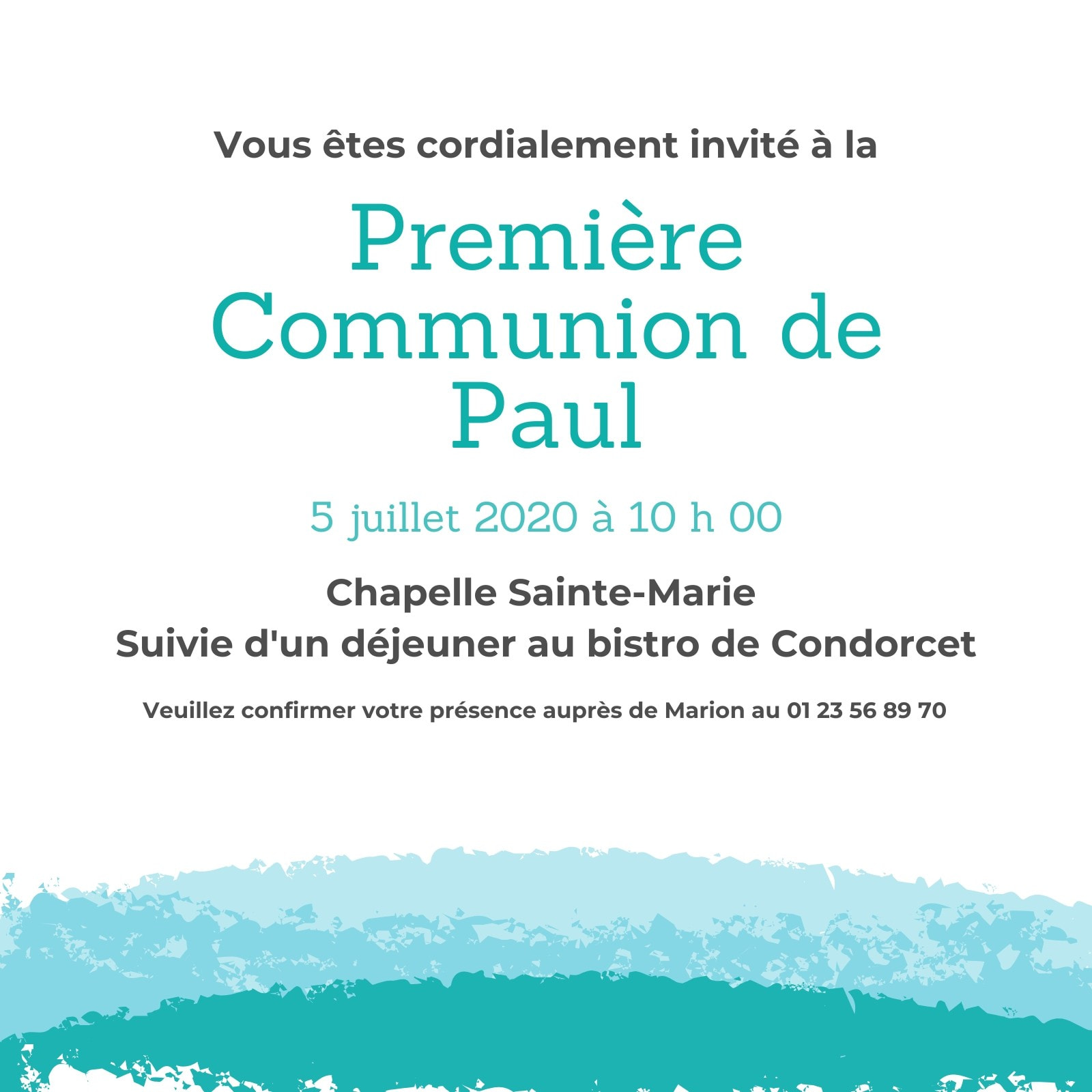 Creer Un Faire Part De Communion Facile Gratuit Canva