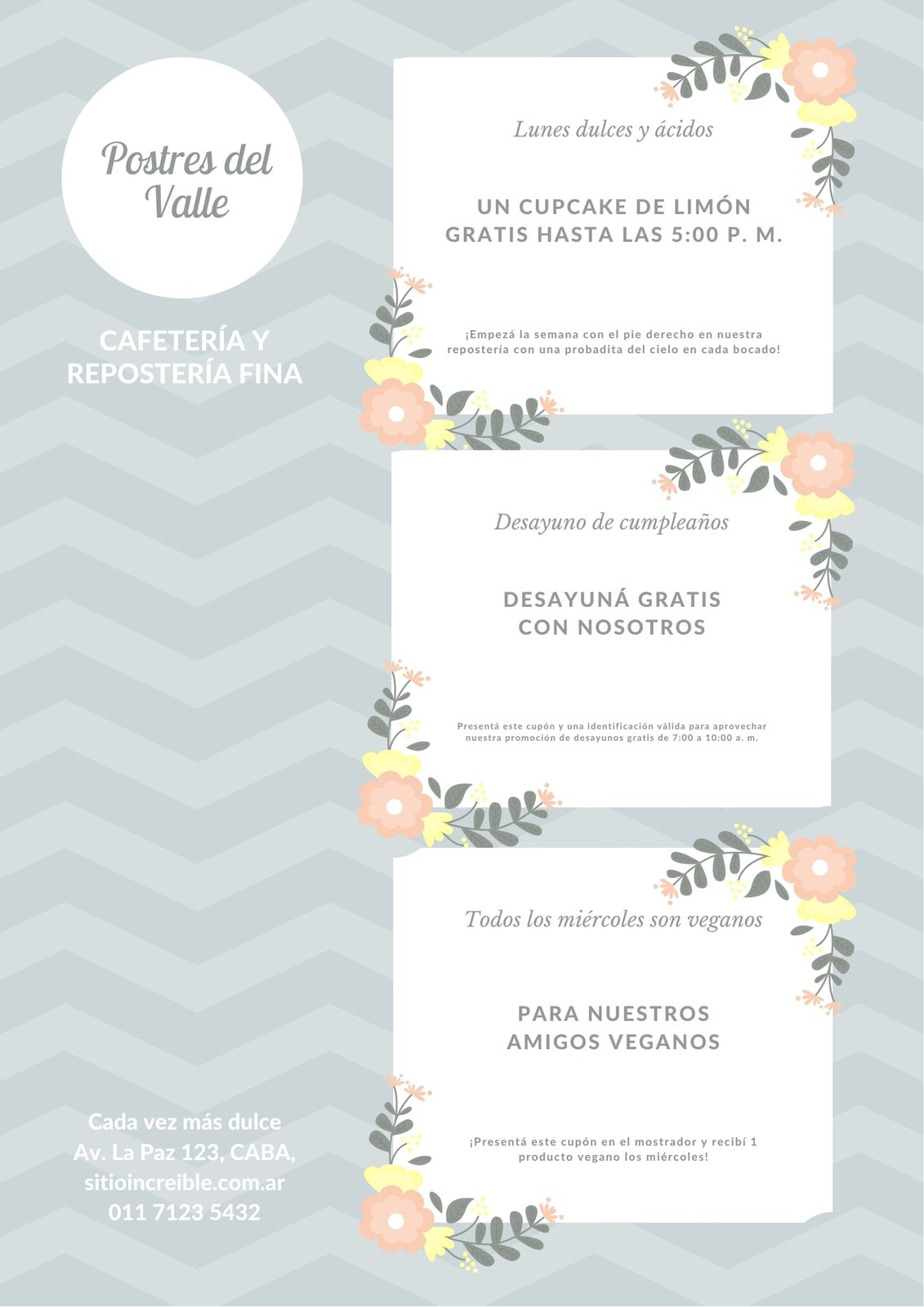 Creá cupones de descuento para imprimir gratis con Canva