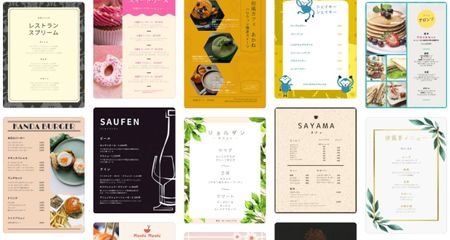 飲食店メニュー作成 無料デザインテンプレートとスマホアプリでメニュー表やカフェメニューをおしゃれに簡単手作り Canva