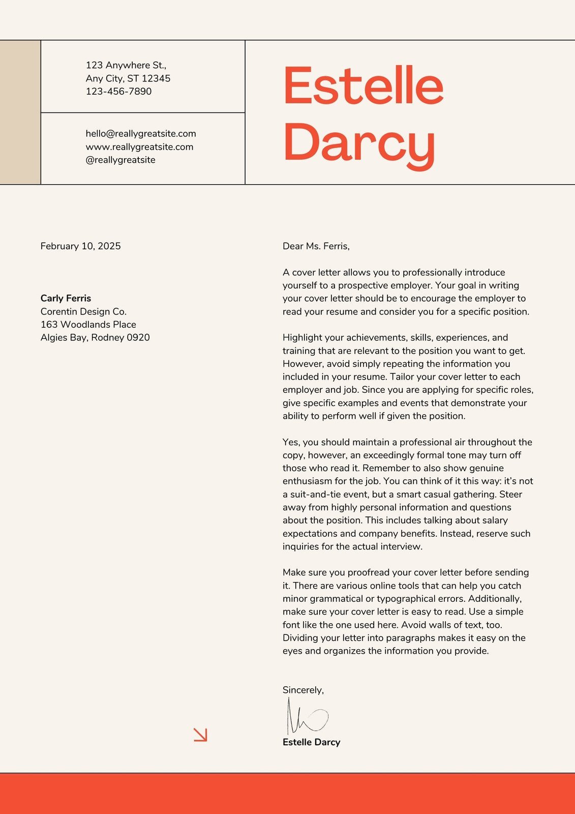 Free Cover Letter Maker: Create Custom Cover Letters | Canva