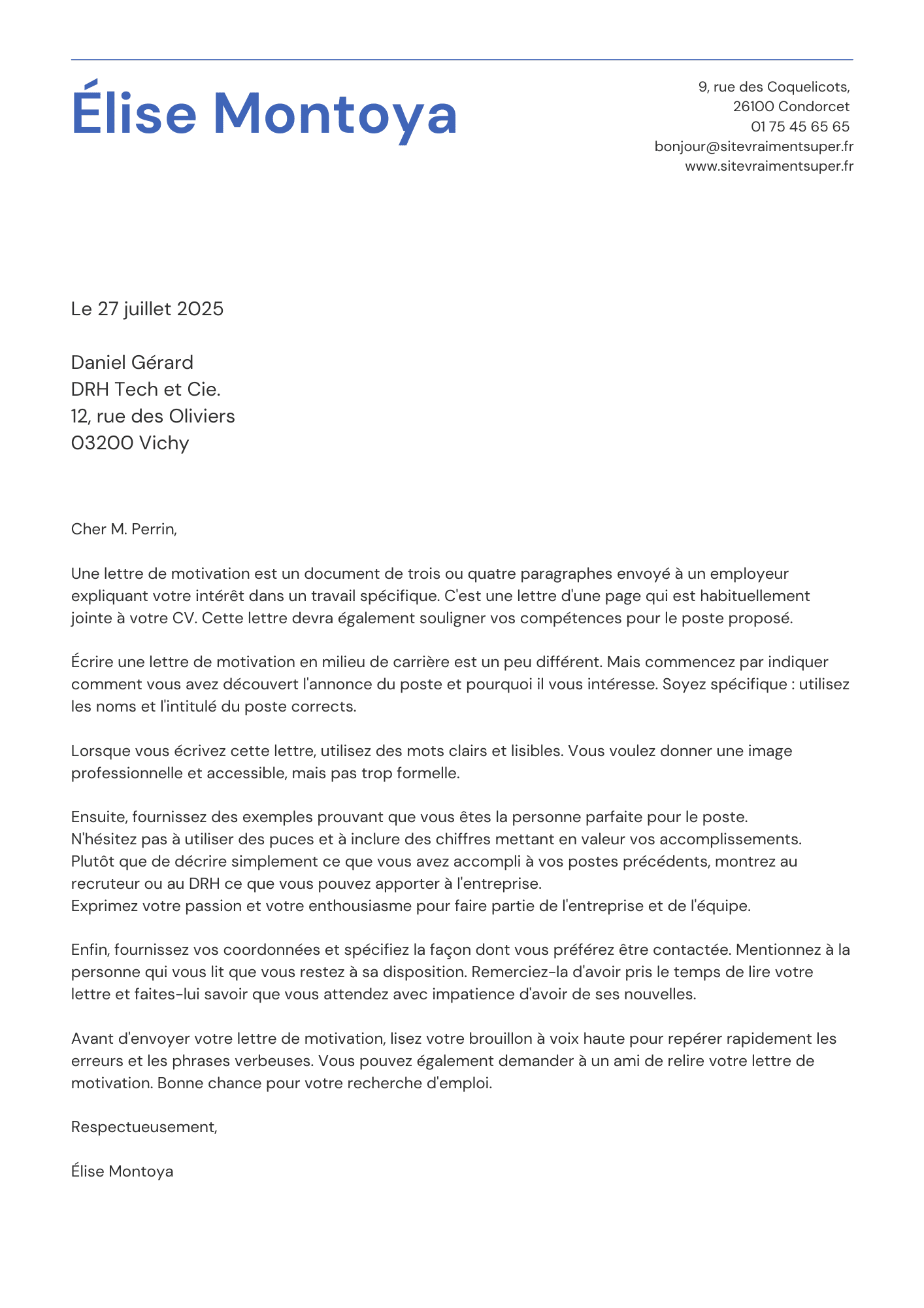 Lettre De Motivation Le TOP 25 Des Mod les Conseils Canva Lettre De Motivation Le TOP 25 Des Mod les Conseils Canva