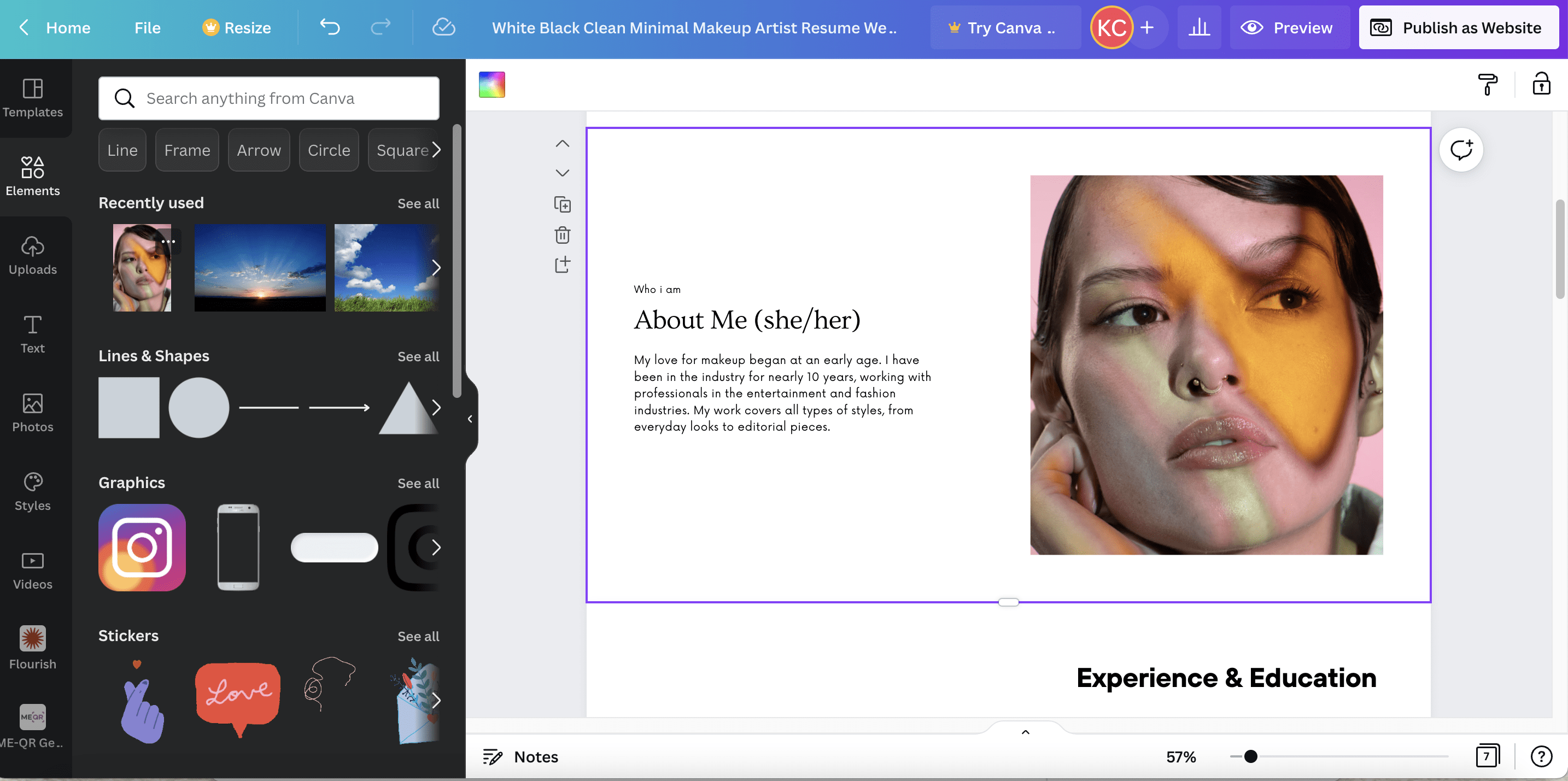 A Guide to Creating a Canva Resume Website | Canva