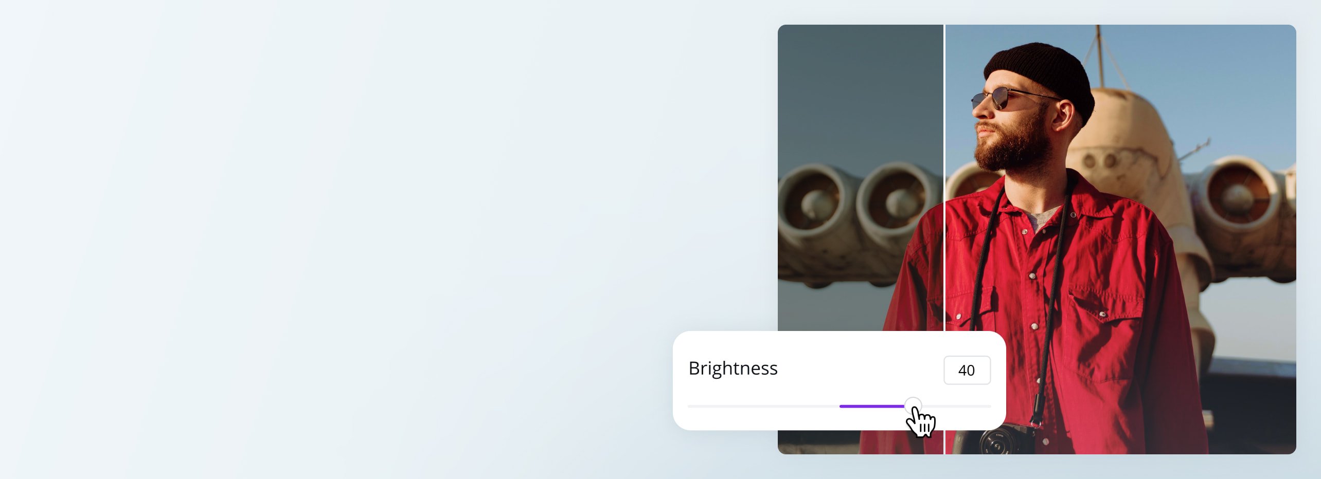 Éclaircir une photo en ligne gratuit Canva