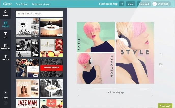 ファッションコラージュデザイン作成 無料テンプレートでおしゃれなデザインが簡単に作れる Canva