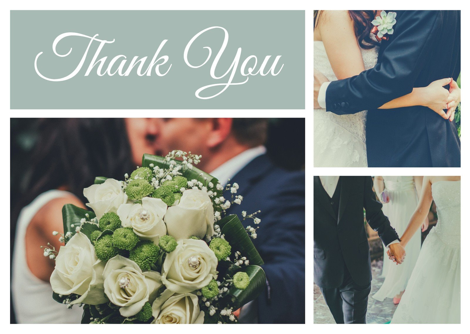 Design Your Own Wedding Thank You Cards Canva
