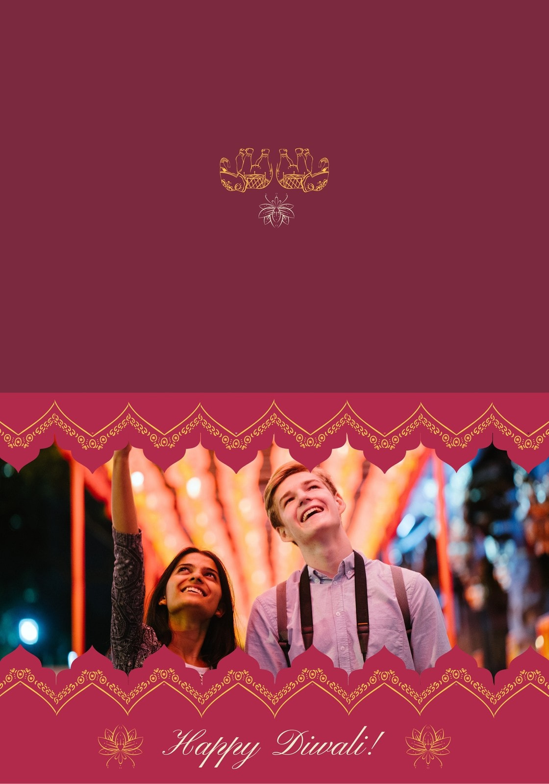 Free Diwali Card Maker - Make a Diwali Greeting Card | Canva