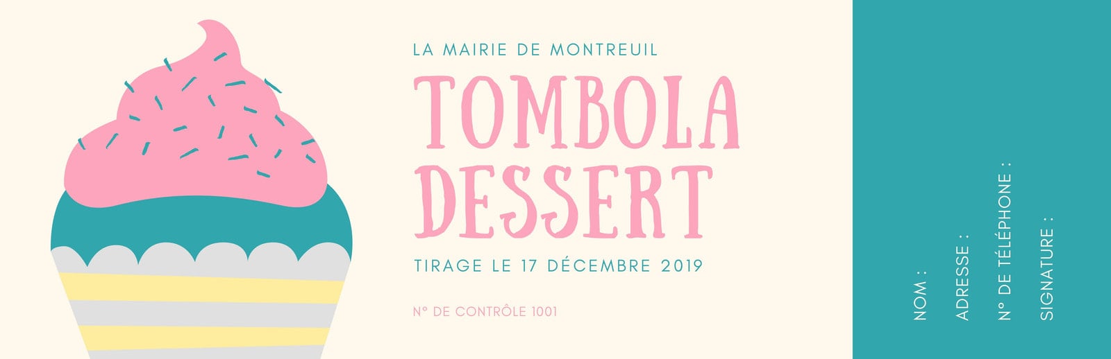 Ticket De Tombola A Imprimer Gratuit Theme Halloween Fabriquer des tickets de tombola - facile & gratuit | Canva