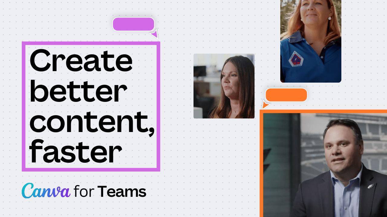 Content creation tools to help you design faster | Canva Teams