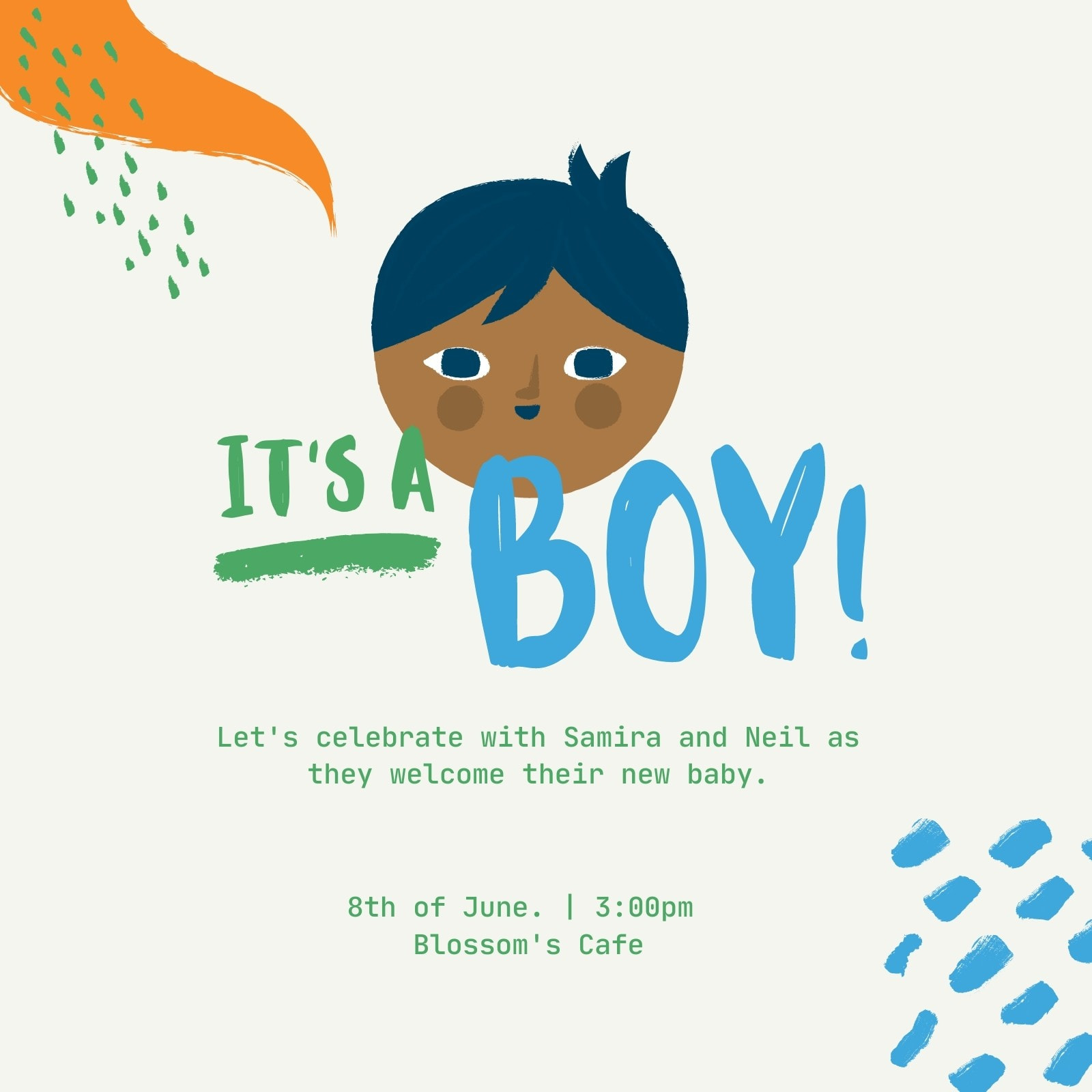 Make Your Own Baby Shower Invitation Canva