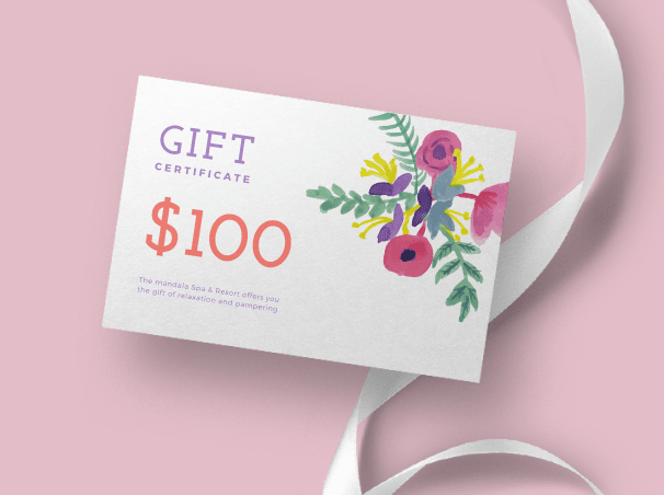 Canva gift card template